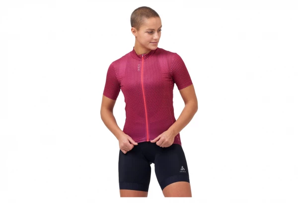 Maillot Manches Courtes Odlo Zeroweight Chill-Tec Rose