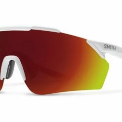 Lunettes Smith Ruckus Blanc / ChromaPop Rouge Mirror