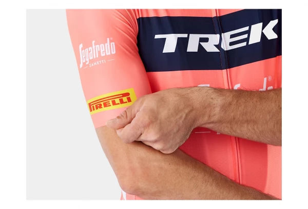 Maillot Manches Courtes Santini X Trek Segafredo Replica Coral / Rose – Image 3