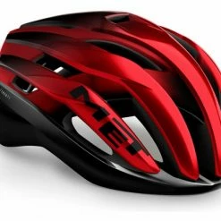 Casque Route Met Trenta Mips Noir Rouge Metallisés Mat Brillant 2022