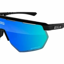 Lunettes SCICON Aerowing Noir / Multimirror Bleu