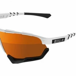 Lunettes SCICON Aerotech Blanc / Multimirror Bronze Blanc / Marron