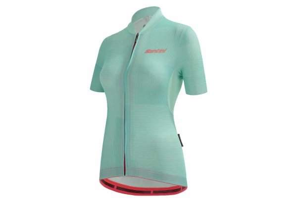 Maillot Manches Courtes Femme Santini Delta Kinetic Bleu Turquoise â Image 2