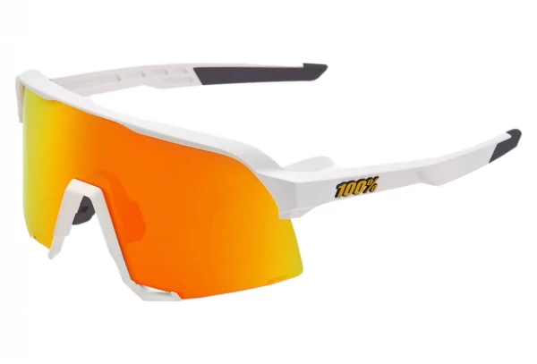 Lunettes 100% S3 BWR Black Soft / Ecran Gold Mirror Blanc / Miroir â Image 3