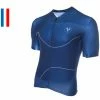 Maillot Manches Courtes LeBram Roseland Bleu Coupe Ajustée