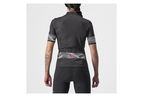 Maillot Manches Courtes Femme Castelli Fenice Noir / Blanc – Image 2