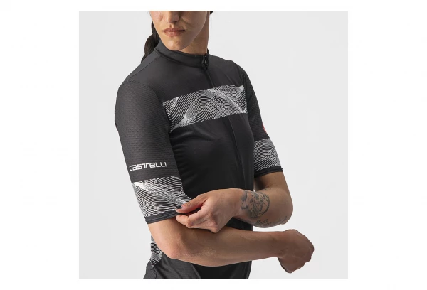 Maillot Manches Courtes Femme Castelli Fenice Noir / Blanc – Image 3