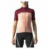 Maillot Manches Courtes Femme Castelli Velocissima Orange / Rouge Bordeaux