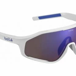 Lunettes De Soleil Bollé Shifter Blanc Shiny - Marron Bleu Noir / Orange