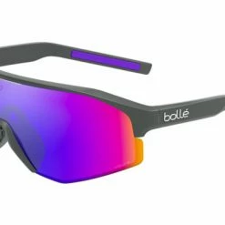 Lunettes De Soleil Bollé Lightshifter Titanium Matte - Volt+ Ultraviolet Polarisé Blanc / Vert