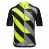 Maillot Manches Courtes Gore Wear Signal Noir Jaune Fluo