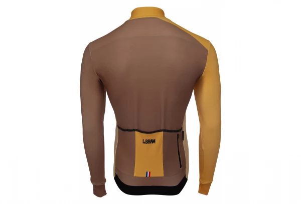 Maillot Manches Longues LeBram Madeleine Marron Coupe Ajustée Marron / Beige – Image 3