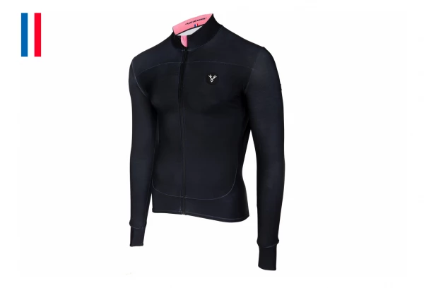 Maillot Manches Longues LeBram Croix Fry Noir Vert Coupe Ajustée Noir / Rose – Image 9