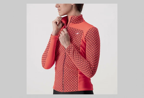 Maillot Manches Longues Femme Castelli Sfida 2 Rose / Bordeaux – Image 4
