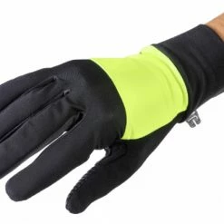 Gants Longs Bontrager Circuit Windshell Jaune Radioactif Jaune / Fluo / Noir