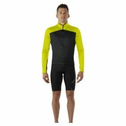Maillot Manches Longues Mavic Cosmic Thermo Noir / Jaune