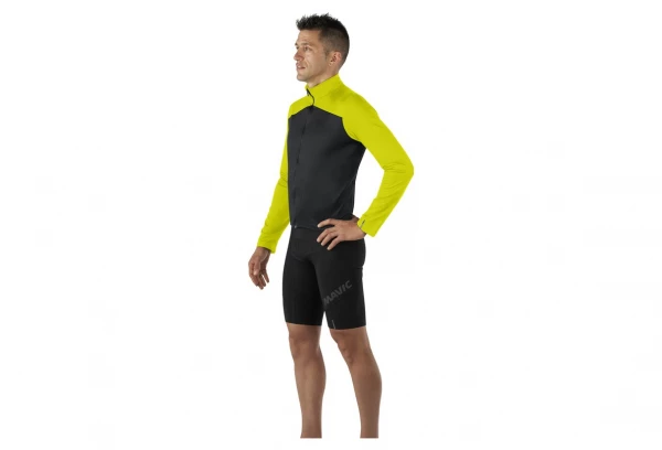 Maillot Manches Longues Mavic Cosmic Thermo Noir / Jaune â Image 3