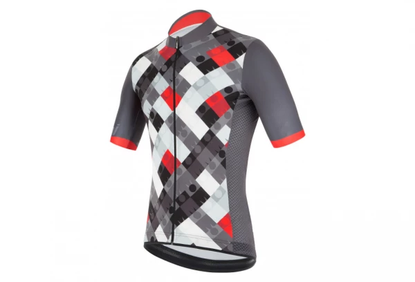 Maillot Manches Courtes Santini X Ironman VIS Noir / Rouge – Image 3