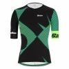 Maillot Triathlon Manches Courtes Santini X Ironman CUPIO Noir / Vert