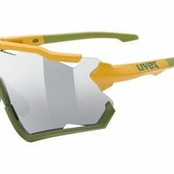Lunettes UVEX Sportstyle 228 Jaune Moutarde / Vert Olive Mat Blanc / Bleu