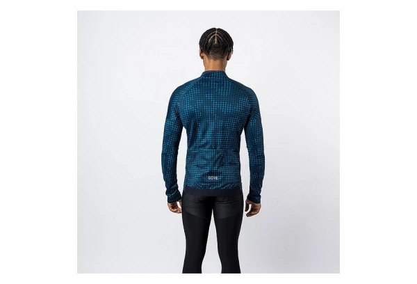 Maillot Manches Longues GORE Wear Progress Thermo Sphere Bleu – Image 4