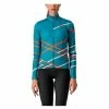 Veste Femme Castelli Diagonal Jersey FZ Bleu Clair
