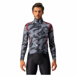 Veste Castelli Perfetto RoS Gris / Bleu / Rouge
