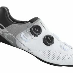 Paire De Chaussures Route Shimano RC702 Blanc Noir / Argent