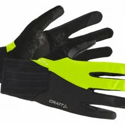 Gants Longs Craft All Weather Glove Jaune Noir Unisex