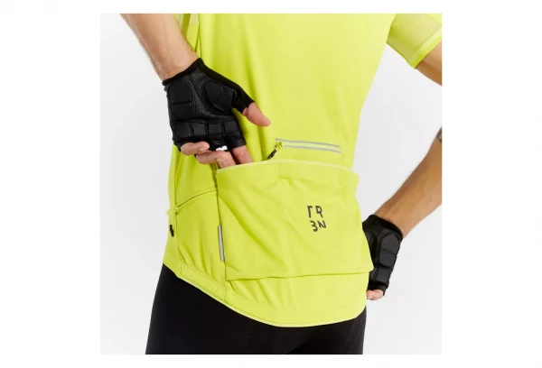 Maillot Manches Courtes Triban RC500 Jaune Fluo – Image 3