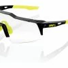 Lunettes 100% Speedcraft SL Noir / Photochromic Lens Violet / Gris