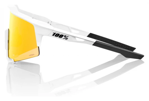 Lunettes 100% Speedcraft Blanc / Miroir Hiper Rouge – Image 3