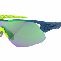 Lunettes Demetz Trail Bleu Marine / Miroir Vert Noir / Rouge
