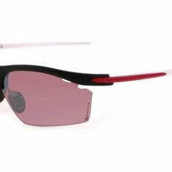 Lunettes Demetz Lazer-Run R Noir Mat / Miroir Argent Translucide / Rouge