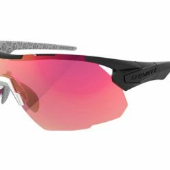 Lunettes Demetz Trail Noir Mat / Miroir Rouge Noir / Rouge