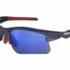 Lunettes Demetz Bike-Star Noir Mat / Miroir Bleu Noir / Miroir