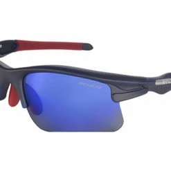 Lunettes Demetz Bike-Star Noir Mat / Miroir Bleu Noir / Miroir