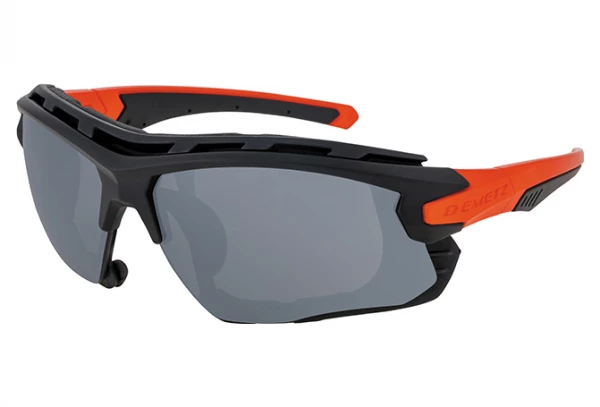 Lunettes Demetz Pulsa 2 Gris Mat / Miroir Rouge Noir / Orange / Gris – Image 2