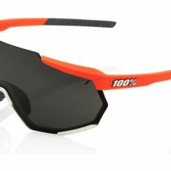 Lunettes 100% Racetrap Rouge / Miroir Noir Noir / Jaune