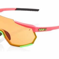 Lunettes 100% Racetrap Rouge / Miroir Persimmon Blanc / Bleu
