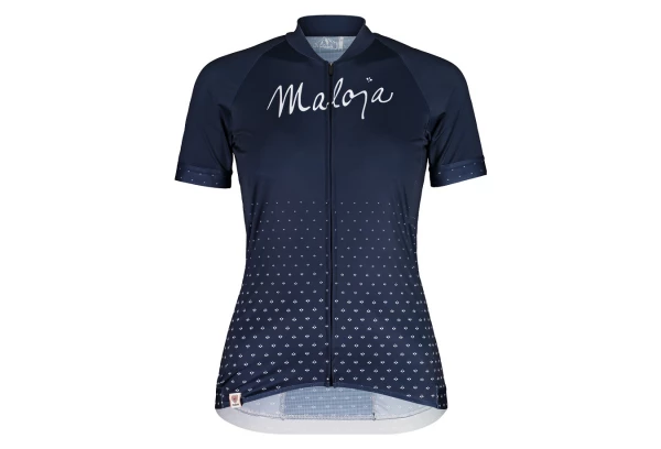 Maillot Manches Courtes Femme Maloja HaslmausM. Bleu