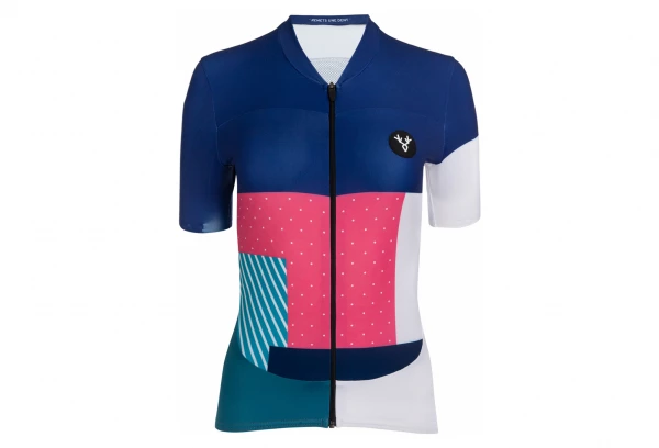 Maillot Manches Courtes Femme LeBram Portet Bleu Marine Coupe Ajustée Bleu / Multi-couleur â Image 2