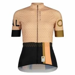 Maillot Manches Courtes Femme Maloja GoldpippanM. Rose/Noir