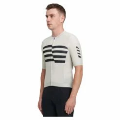 Maillot Manches Courtes Maap Emblem Pro Hex Jersey Fog / Blanc