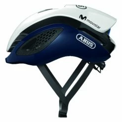 Casque Route Abus Gamechanger Movistar Team 2020 Blanc / Noir