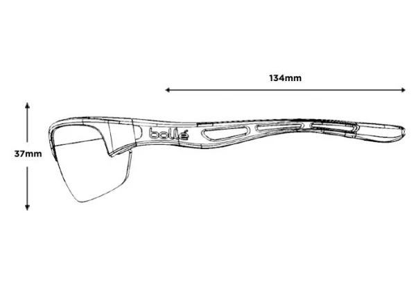 Lunettes Bollé Bolt 2.0 S Phantom Noir Noir / Marron – Image 3