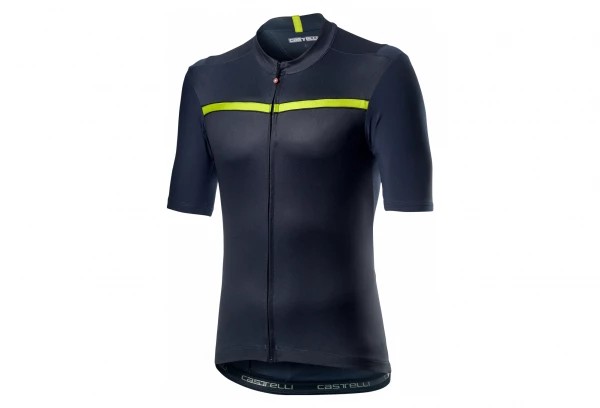 Maillot Manches Courtes Castelli Unlimited Bleu Dark Steel