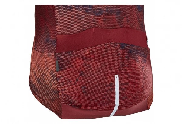 Maillot Manches Courtes Van Rysel Endurance Racer Rouge Corail – Image 3