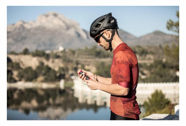 Maillot Manches Courtes Van Rysel Endurance Racer Rouge Corail – Image 5