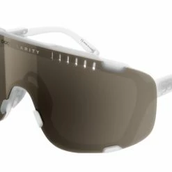 Lunettes Poc Devour / Transparent Crystal-Brown / Silver Mirror / Blanc Vert / Miroir